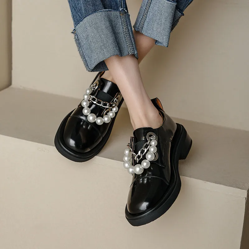Casual Round Toe Platform Flats Slip on Woman Nine West Heeled Loafers