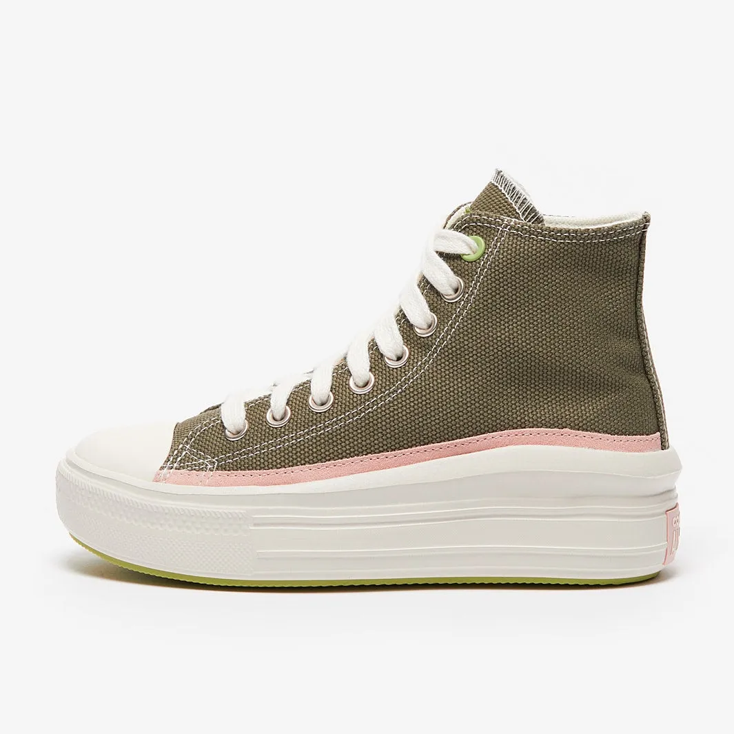 Converse Womens Chuck Taylor All Star Move Casual Shoes With Wide Toe Box