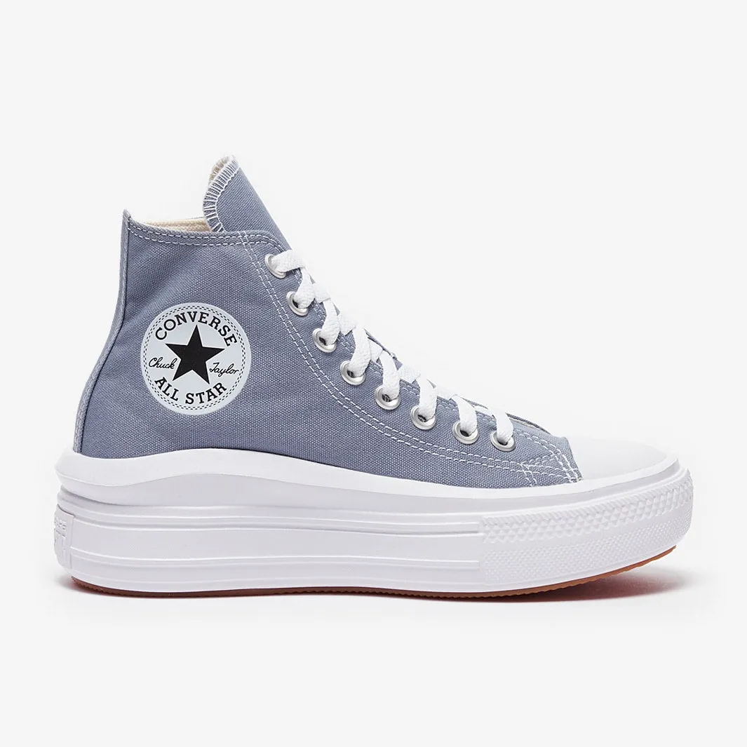 Casual Black Derby Shoes Converse Womens Chuck Taylor All Star Move
