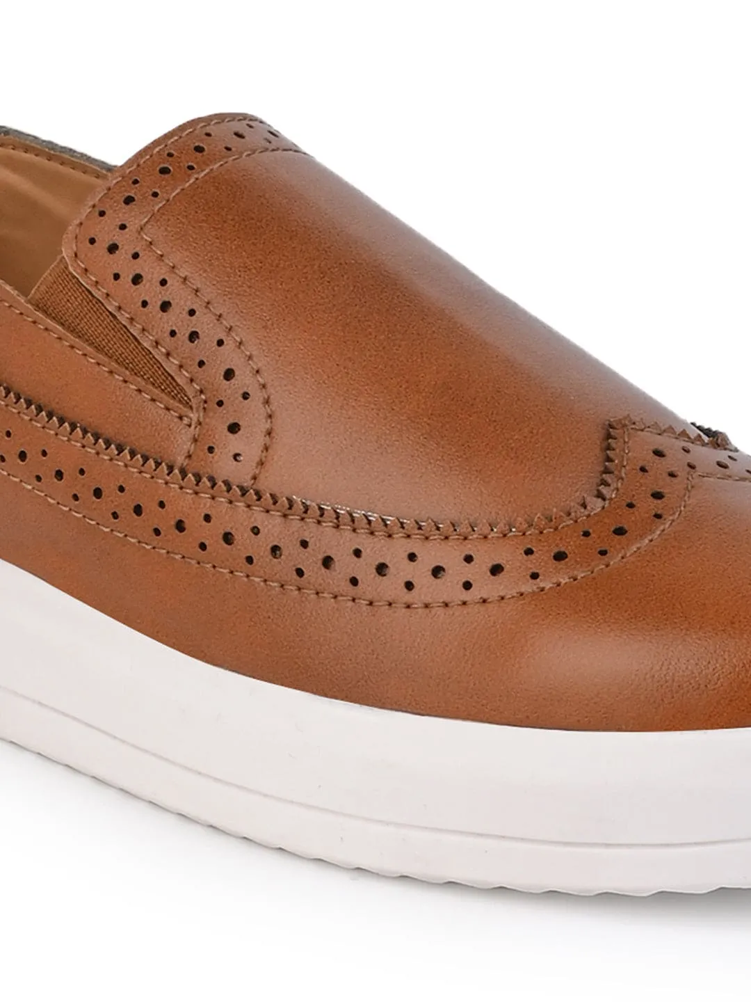 Brown Slip On Mules Esmee Metro Ease Sneakers for Women - Tan