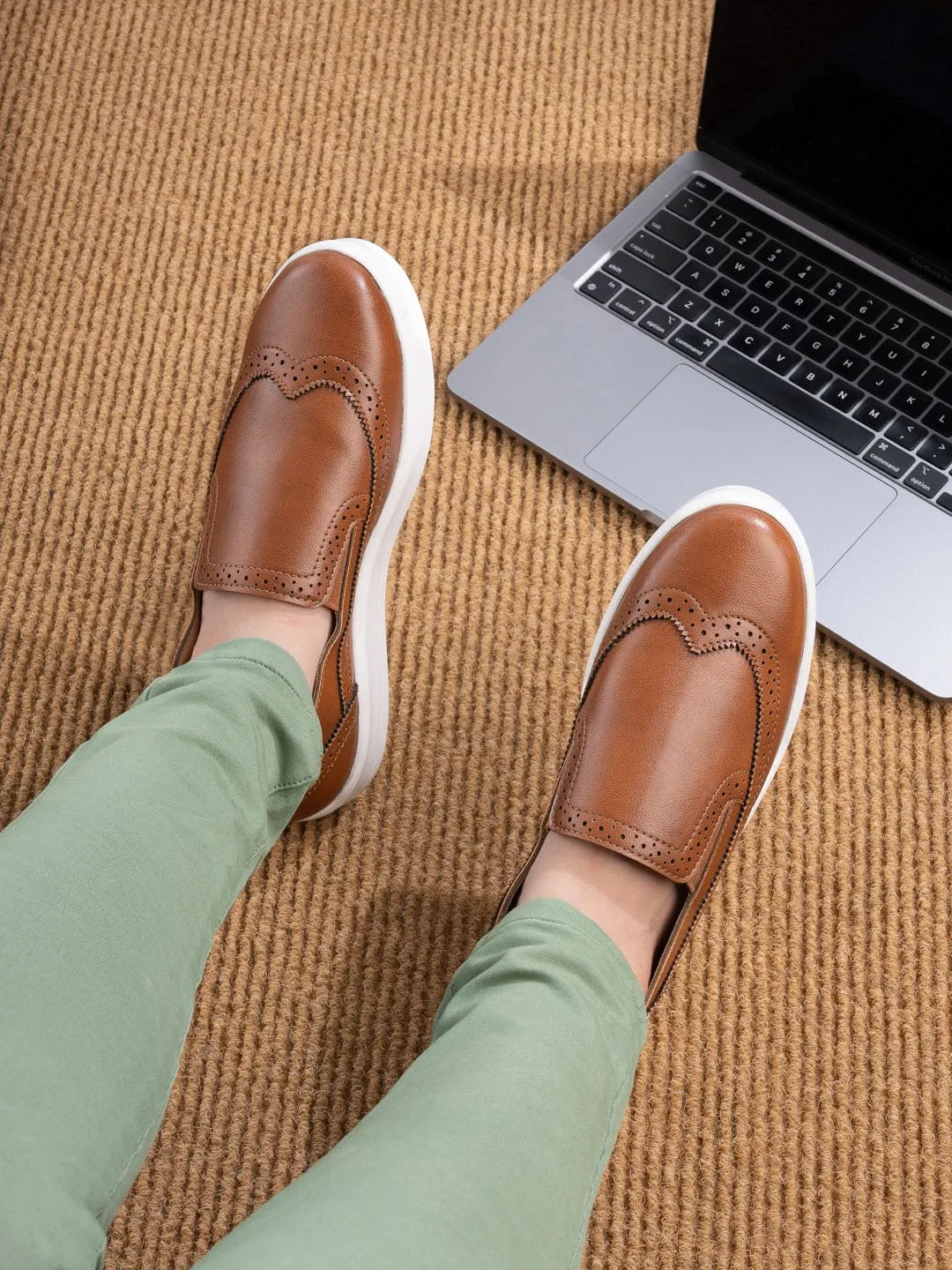 Helsinki Slip On Loafers Esmee Metro Ease Sneakers for Women - Tan