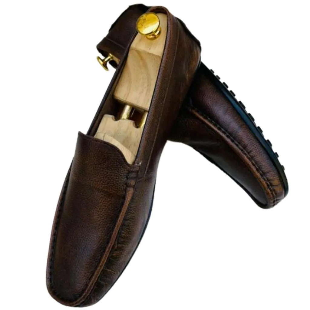 Leather Heeled Sandals Royal Casual Leather Loafers Shoes For Men