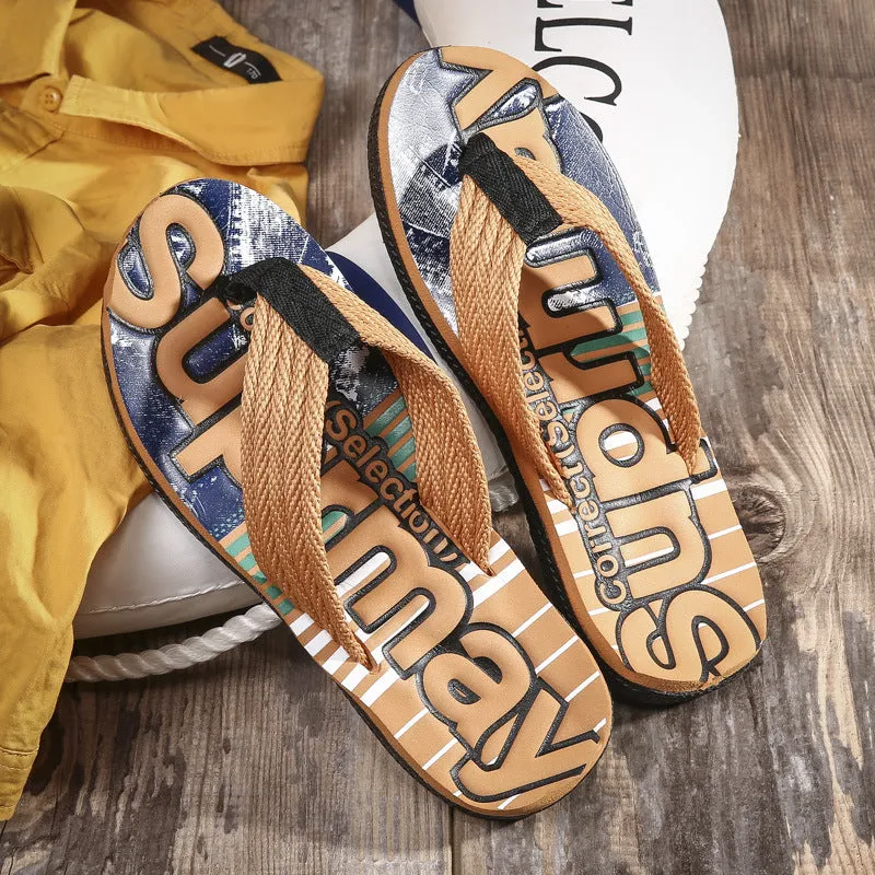 Men Beach Shoes Slippers Summer Men's Beach Ever Lasting Slippers