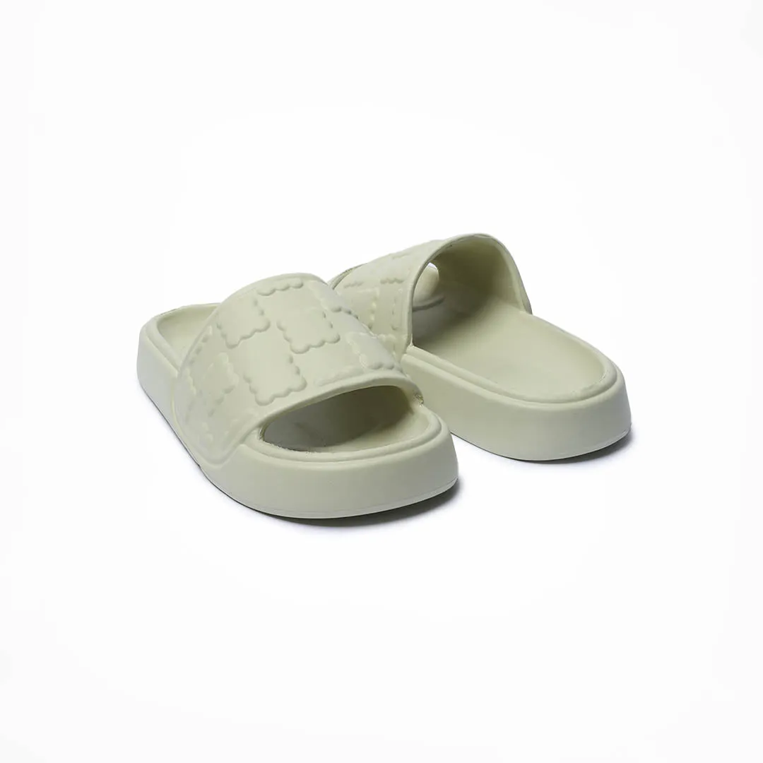 Turtle Slippers Birdsoles -  Soft Plover Slides - White