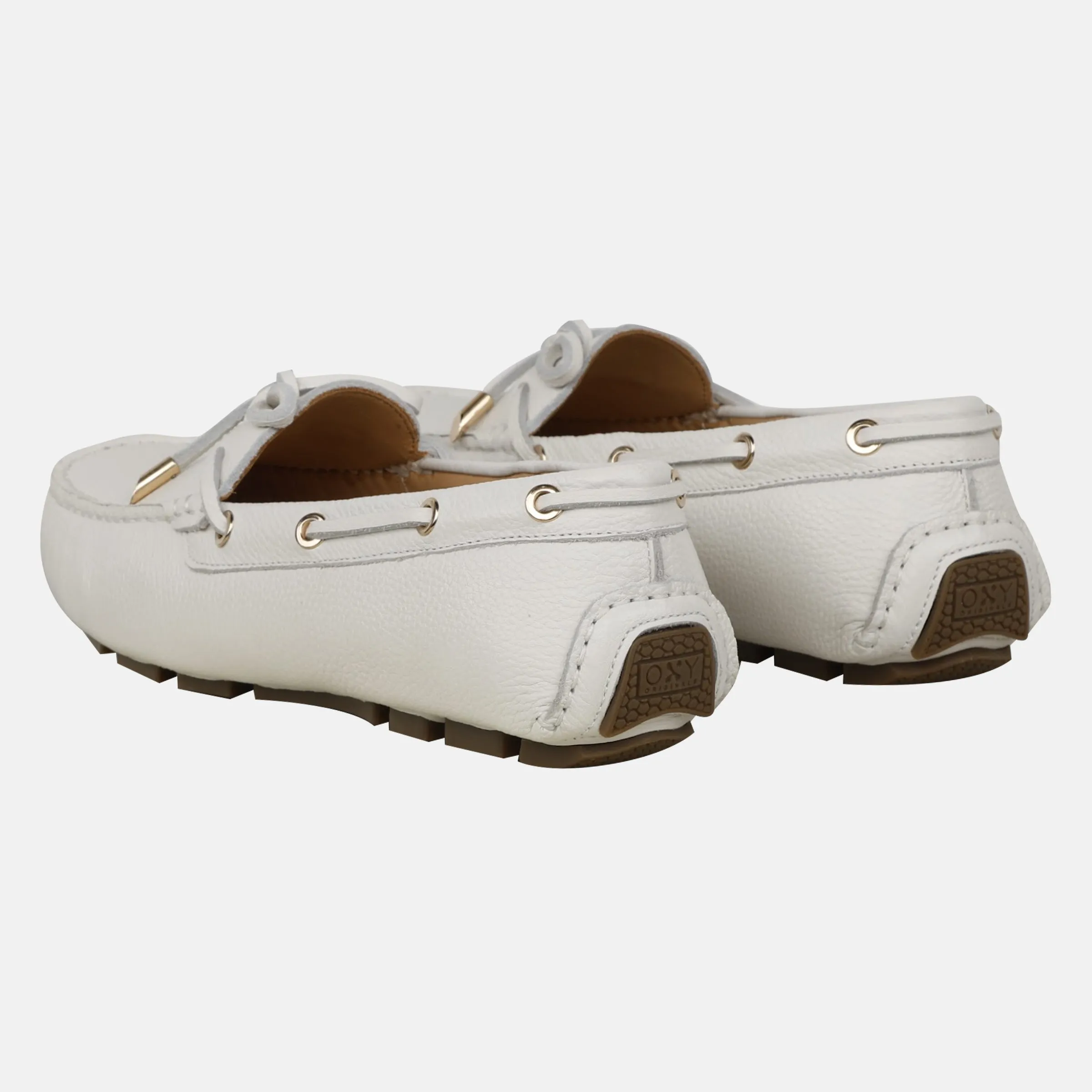Delta White Bit Loafers