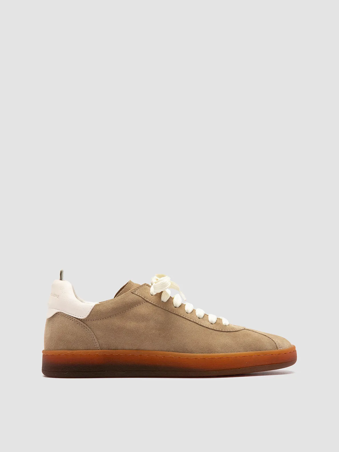 Marathon Sneakers DESTINY 101 - Brown Leather and Suede Low Top Sneakers