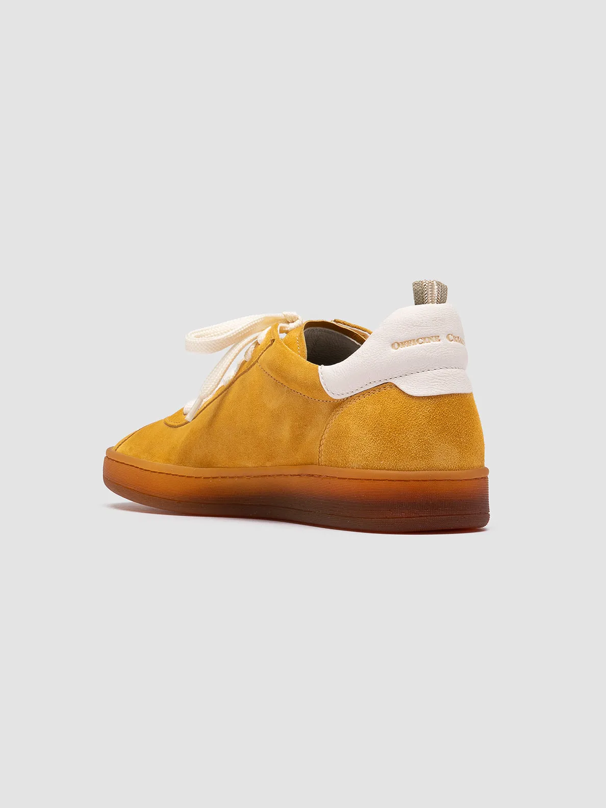 Khakis And Sneakers DESTINY 101 - Yellow Leather and Suede Low Top Sneakers