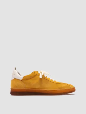 DESTINY 101 - Yellow Leather and Suede Low Top Sneakers Most Comfortable Slip Sneakers