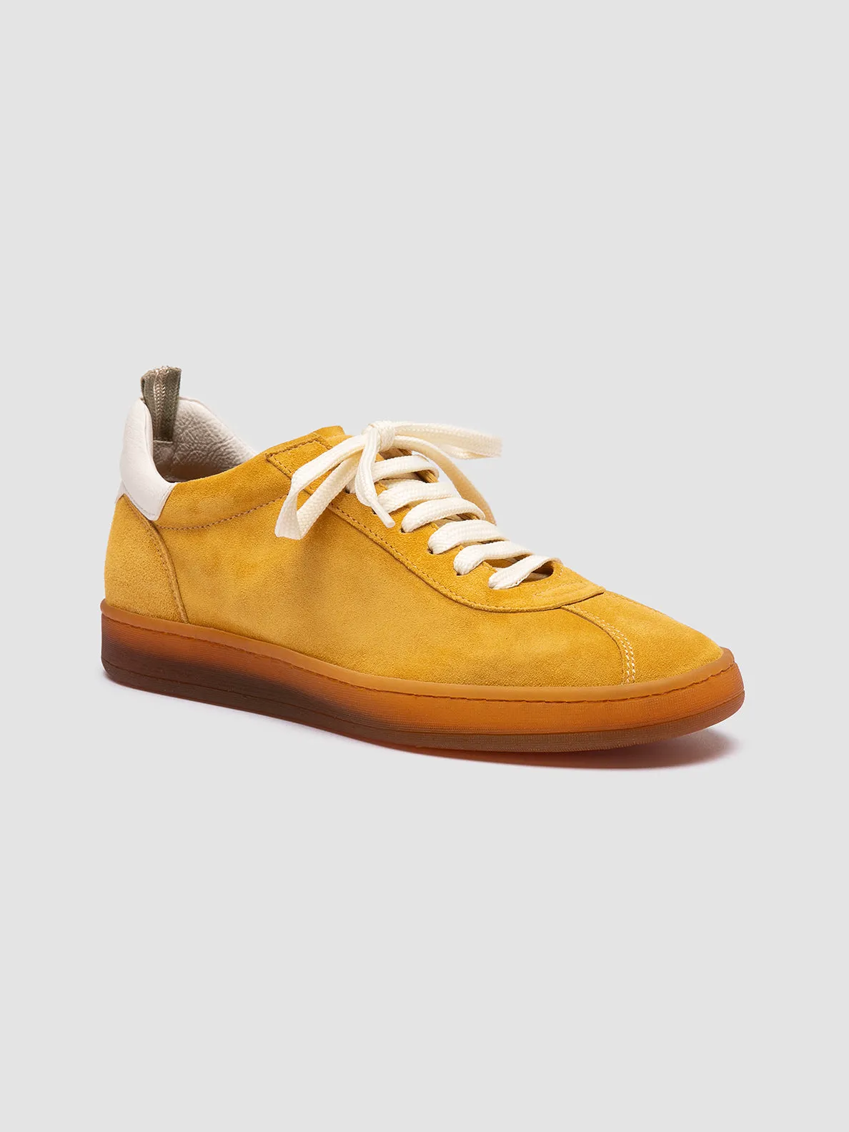 DESTINY 101 - Yellow Leather and Suede Low Top Sneakers Best Sneakers For Gout
