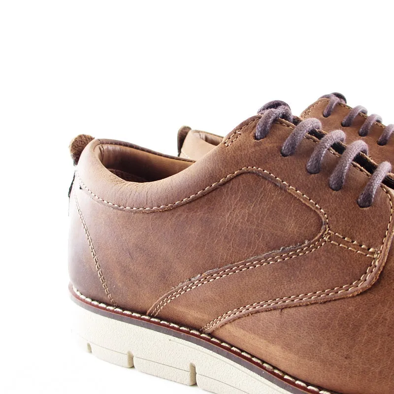 Sole Shoes Business Casual Dockers Nathan Dress/Casual Oxford Leather Shoe (Dark Brown)