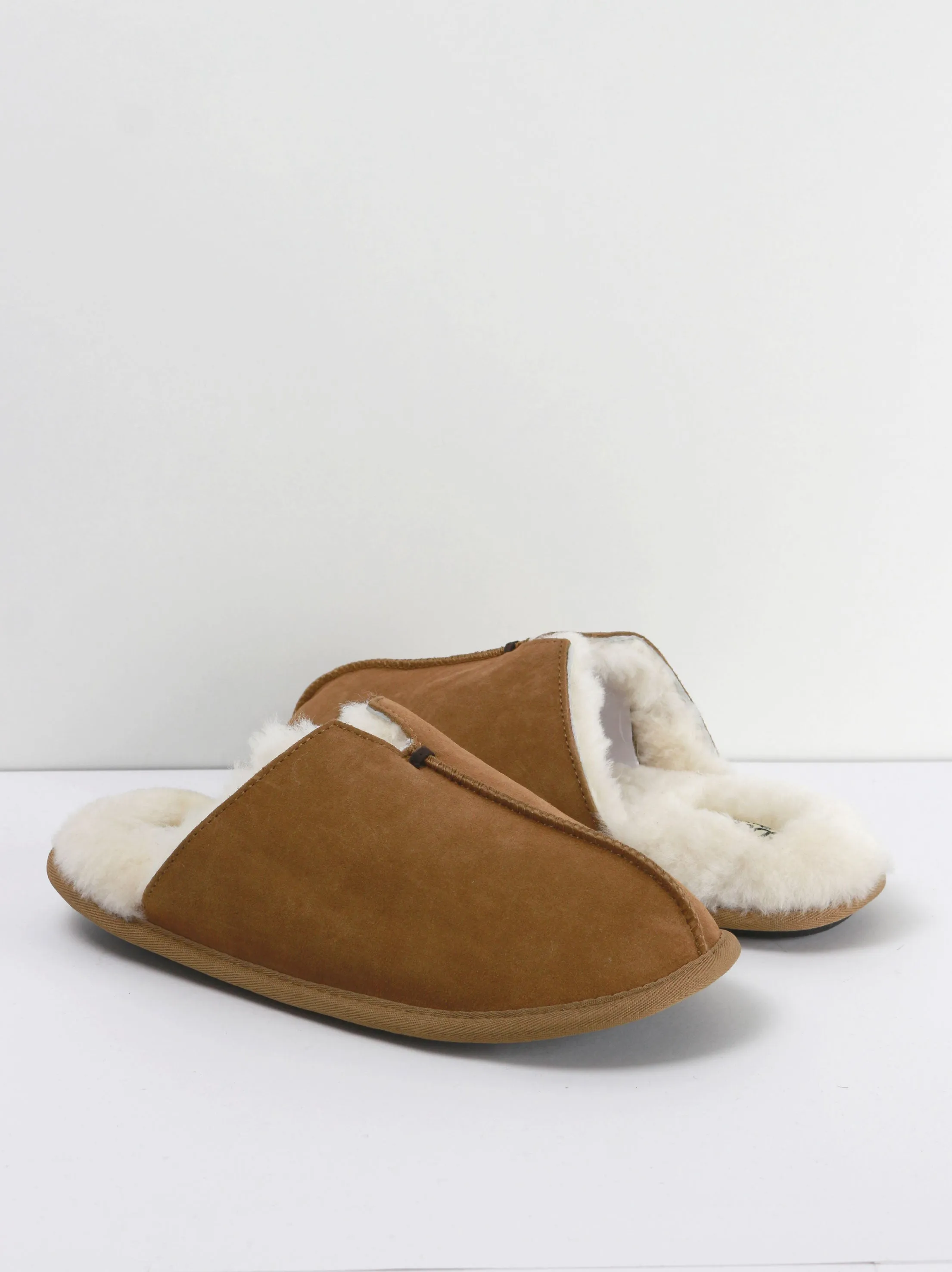 Men's Faux Fur Inside Plain Slippers,Brown Coquette Slippers