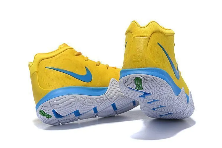 Asics Shoes Shop Nike Kyrie 4 Yellow Blue Men Basketball Shoes Sale Size US 7-12