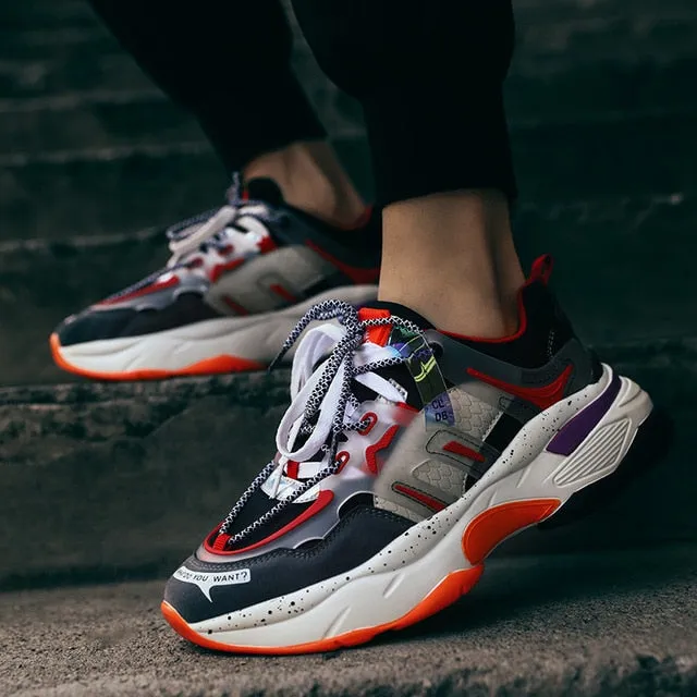 Fashion Sneakers Men Mesh Shoes Casual Young Man Street Sneakers Men Leisure Shoes Male Footwear Breathable Comfortable Flats 44 Vintage Sandals Casual Chunky Heel Buckle Shoes