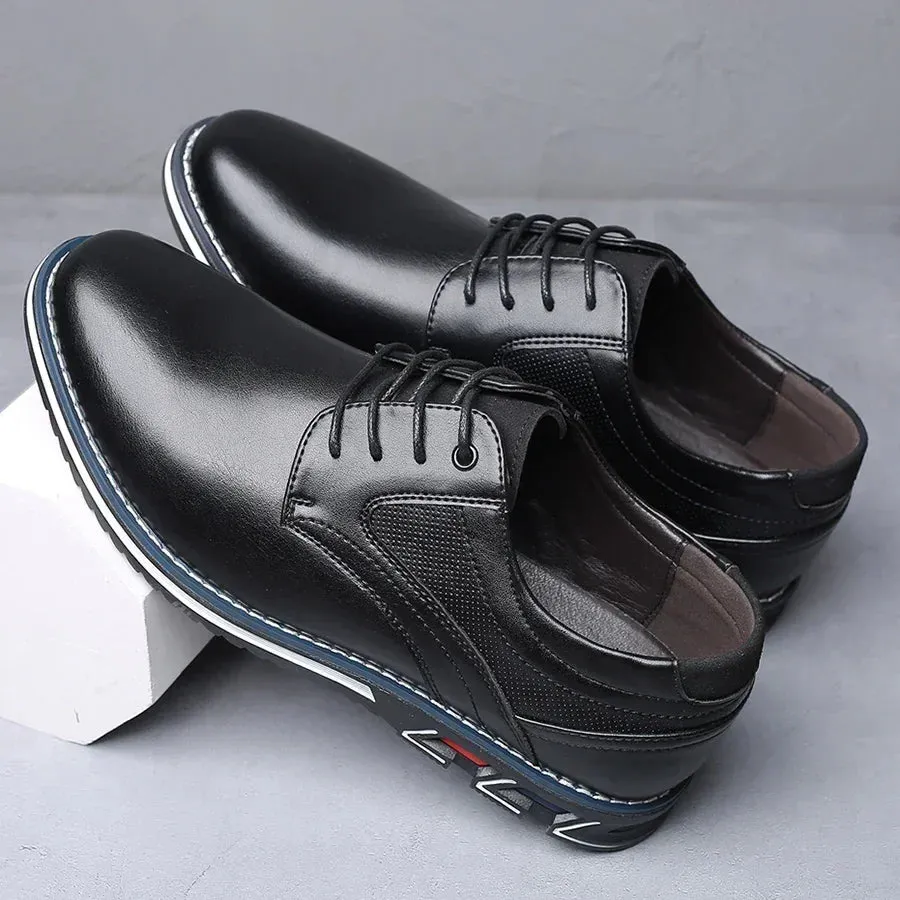 Men's Casual Leather Shoe Spring 2024 Men's Shoes Comfortable Silp on Work Shoes Male Soft Non-slip Loafers Summer Flat Shoe On Running Casual Shoes