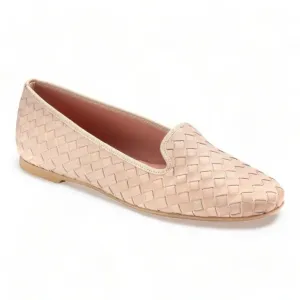 44814 - Pink Soft Leather Smoking Loafer for Teen/Women by Pretty Ballerinas Formal Loafers