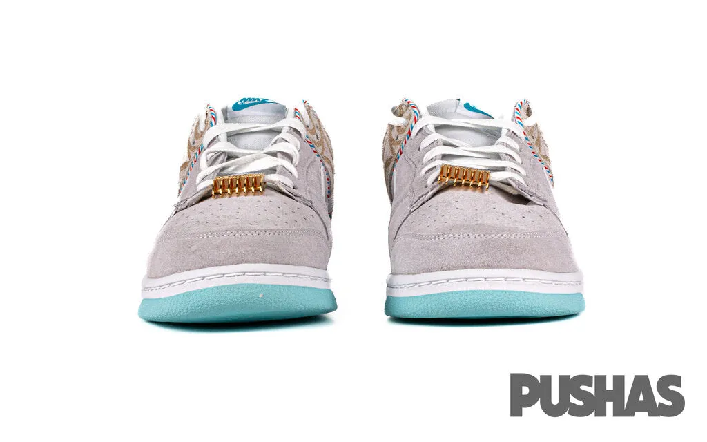 Asics Cael Sanderson Wrestling Shoes Dunk Low SE 'Barber Shop Grey' (2022)