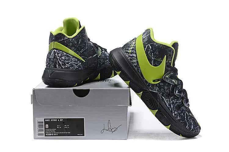 Nike Kyrie 5 Camoplage Green Men Basketball Shoes Sale Size US 7-12 Haikyuu Shoes Asics