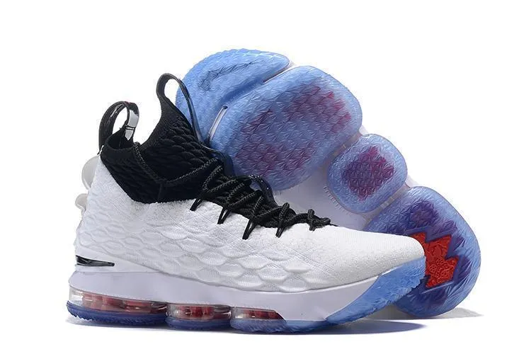 Nike Lebron XV 15 White Black Men Shoes Sale Size US7,8,8.5,9,10,11,12 Asics Running Walking Shoes