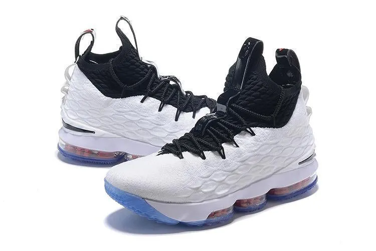 Asic Gel Mens Shoes Nike Lebron XV 15 White Black Men Shoes Sale Size US7,8,8.5,9,10,11,12