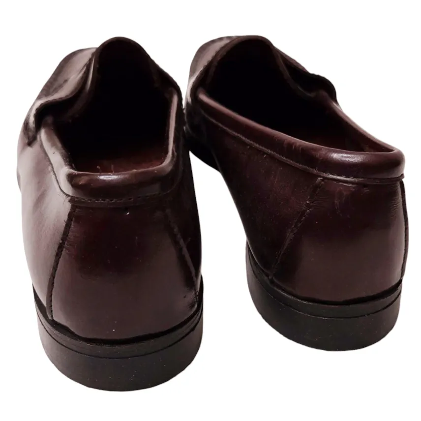 Church Loafers DEXTER *Burgundy Red Leather Penny Loafers Shoes Women (Sz/8) - New