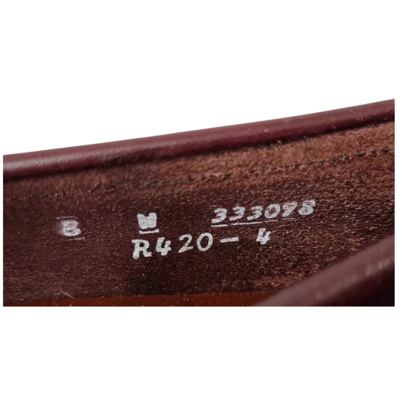 DEXTER *Burgundy Red Leather Penny Loafers Shoes Women (Sz/8) - New Width Lug Sole Loafers