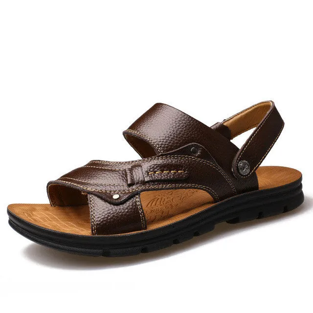 Sandals Royal Bahamian Resort Reviews Merkmak Luxury Men Sandals Genuine Leather Fashion Summer Mens Slippers Breathable Men's Sandals Causal Shoes Leather Flat Shoes