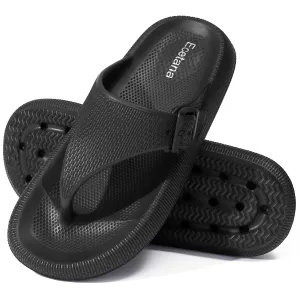 Water Shoes For Flat Feet Ecetana Flip Flops Pillow Slippers for Women Soft Slides Sandals Cushion Beach Shoes