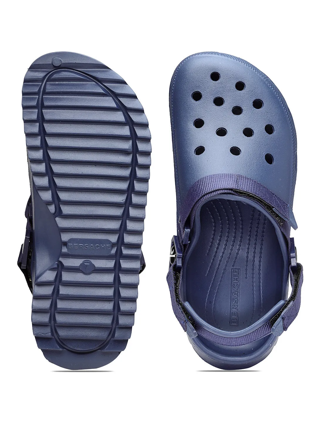 Nuptse Slippers Bersache Extra Soft Classic Casual with  Regular wear with Ultra Soft & Flexibility Technology Flip Flop for Men's & Boy's (6138-Blue)