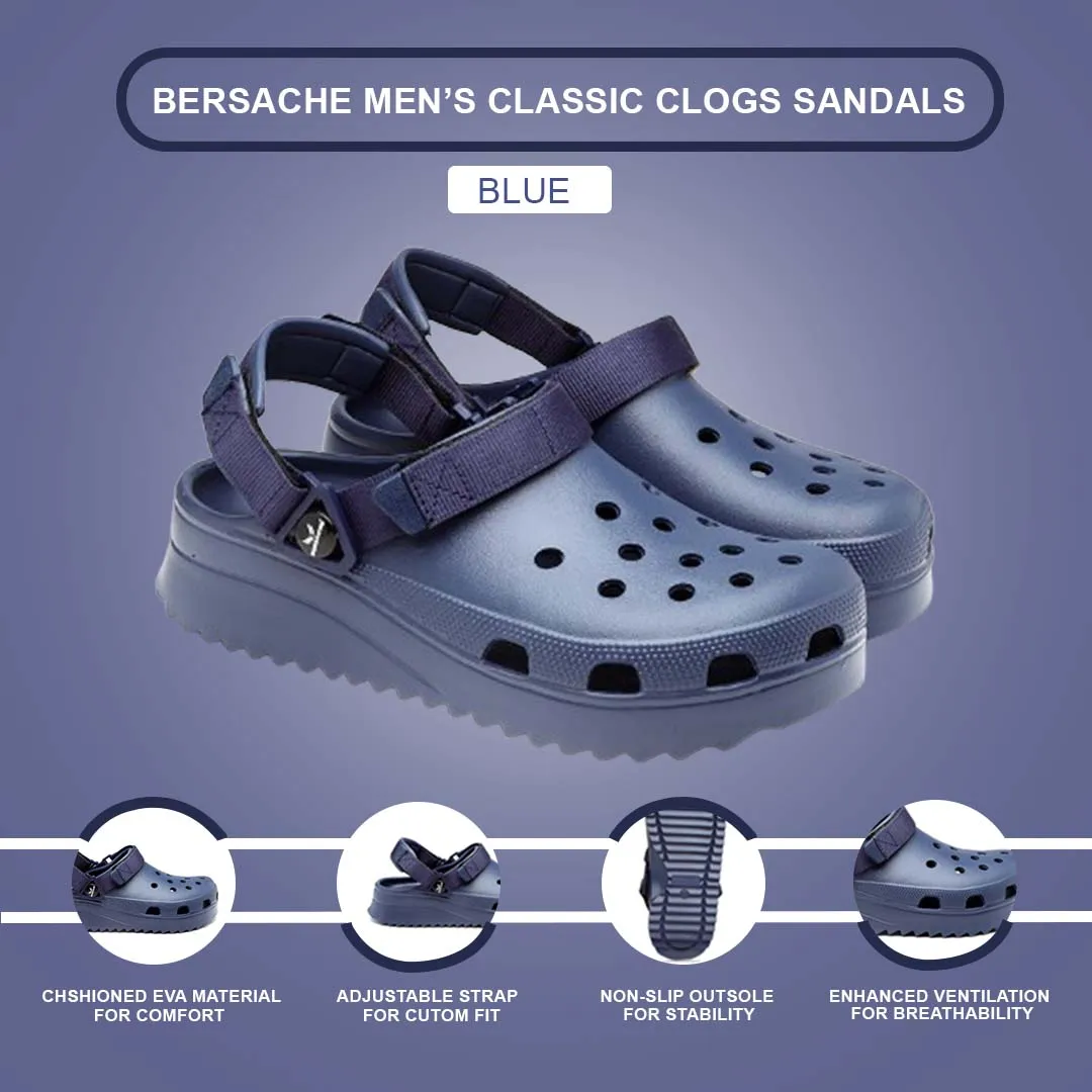 Bersache Extra Soft Classic Casual with  Regular wear with Ultra Soft & Flexibility Technology Flip Flop for Men's & Boy's (6138-Blue) Cow Print Slides