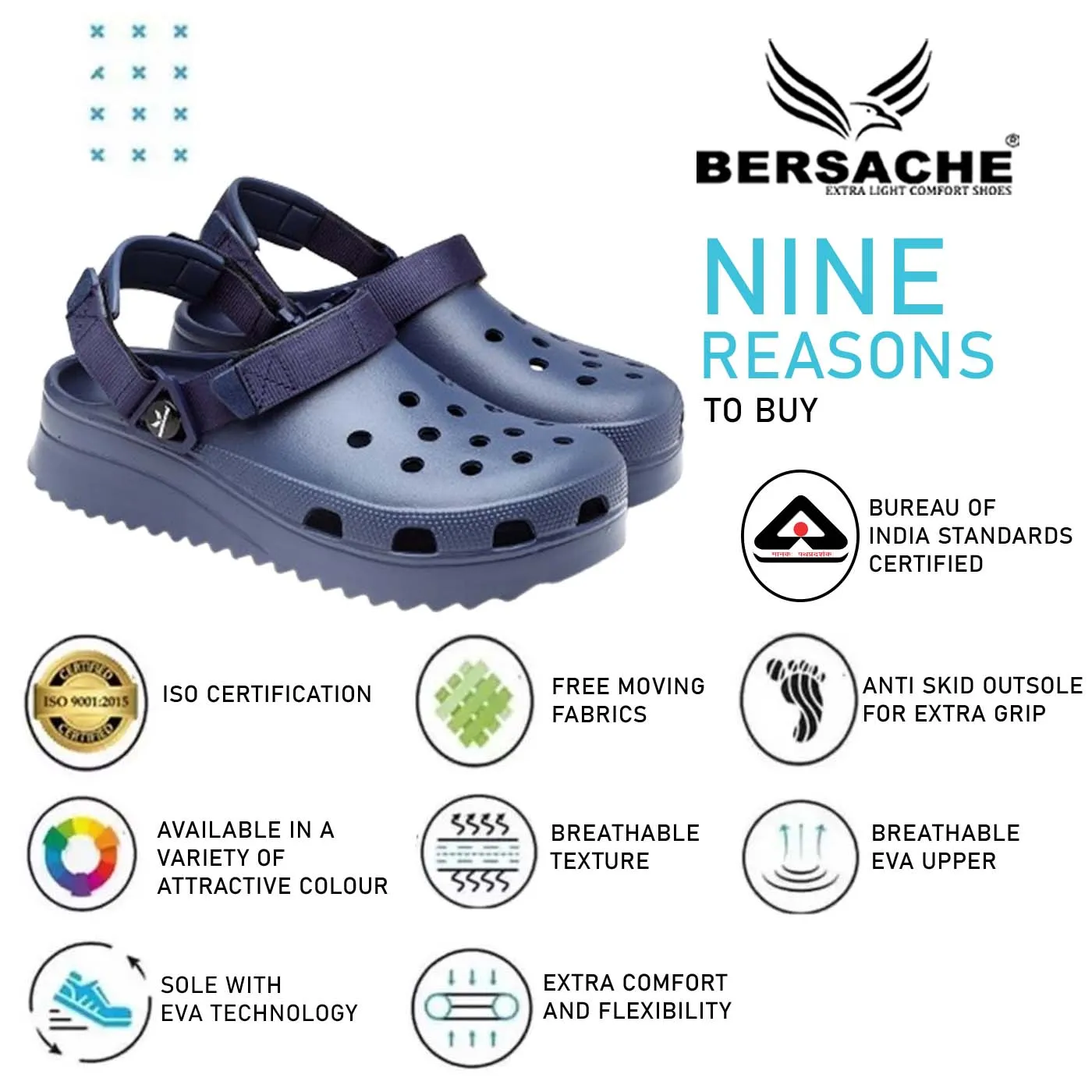 Bersache Extra Soft Classic Casual with  Regular wear with Ultra Soft & Flexibility Technology Flip Flop for Men's & Boy's (6138-Blue) Gator Slippers