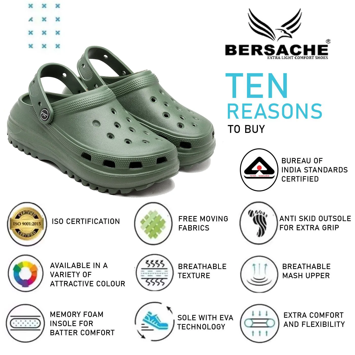 Bersache Extra Soft Classic Casual with  Regular wear with Ultra Soft & Flexibility Technology Flip Flop For women's/Girl's-(6132-Green) Comfort Slide Sandals