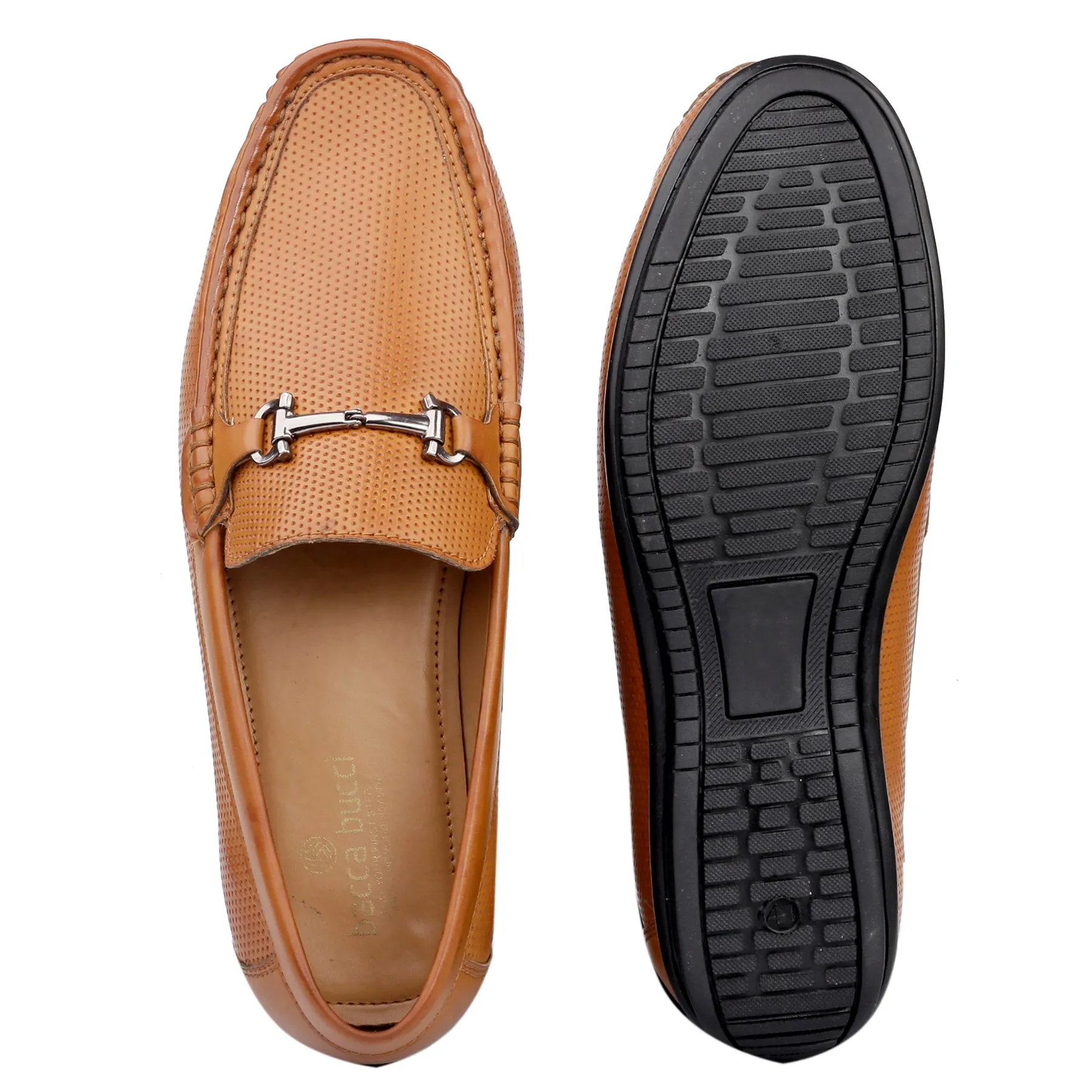 Patterned Loafers Bacca Bucci PARIS Loafers Moccasins Shoes for Men with Elegant Buckle