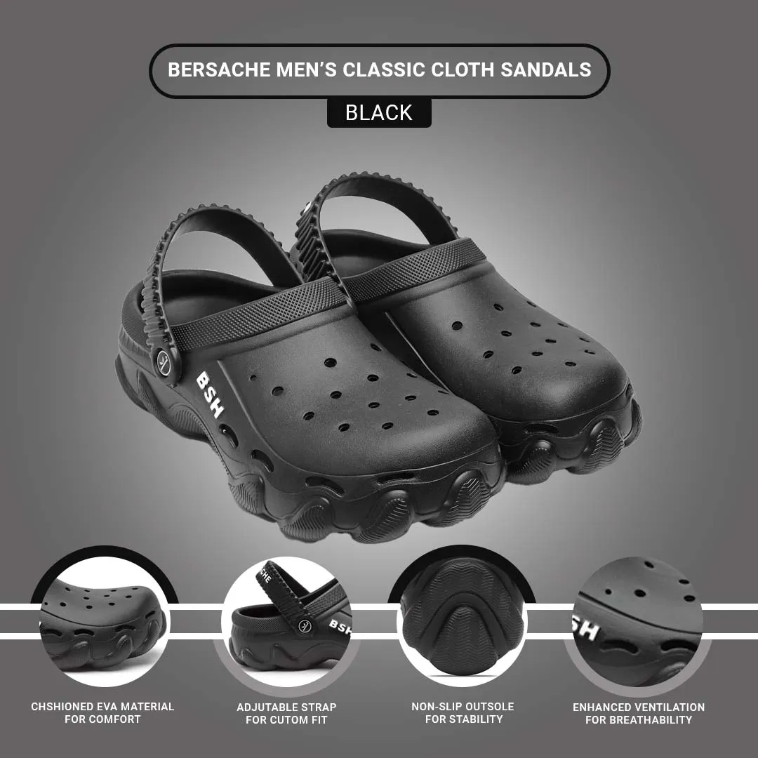 Explorer Slippers Bersache Extra Soft Classic Casual with  Regular wear with Ultra Soft & Flexibility Technology Flip Flop for Men's & Boy's (6087 Black)