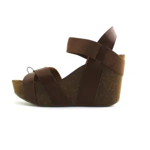Platform Slippers MIA JOY COGNAC