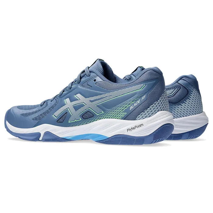 Asics Shoes Safety Asics Blade FF (Denim Blue/ Lime Burst) Badminton Shoes