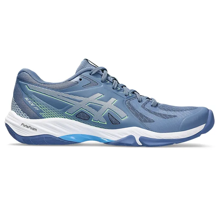 Asics Walking Shoes Asics Blade FF (Denim Blue/ Lime Burst) Badminton Shoes