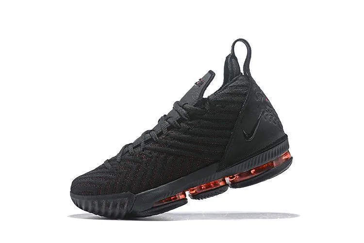 Asics Performance Running Shoes Nike Lebron XV 16 EP Black Red Men Shoes Sale Size US7,8,8.5,9,10,11,12