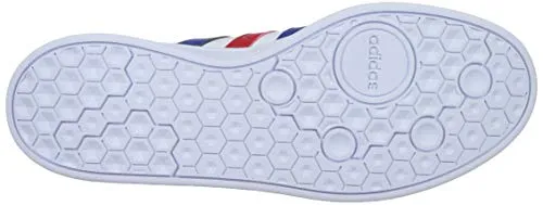 Adidas Men's BREAKNET FTWWHT/ROYBLU/VIVRED Tennis Shoe-10 Kids UK (FZ1837) Comfiest Adidas Shoes