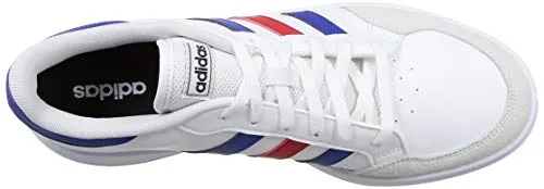 Adidas Alphaboost V1 Shoes Adidas Men's BREAKNET FTWWHT/ROYBLU/VIVRED Tennis Shoe-10 Kids UK (FZ1837)