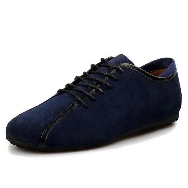 Nubuck Leather Men Shoes Spring Male Casual Shoes Fashion Leather Shoes Loafers Men's shoes Flats Loafers Locust Valley