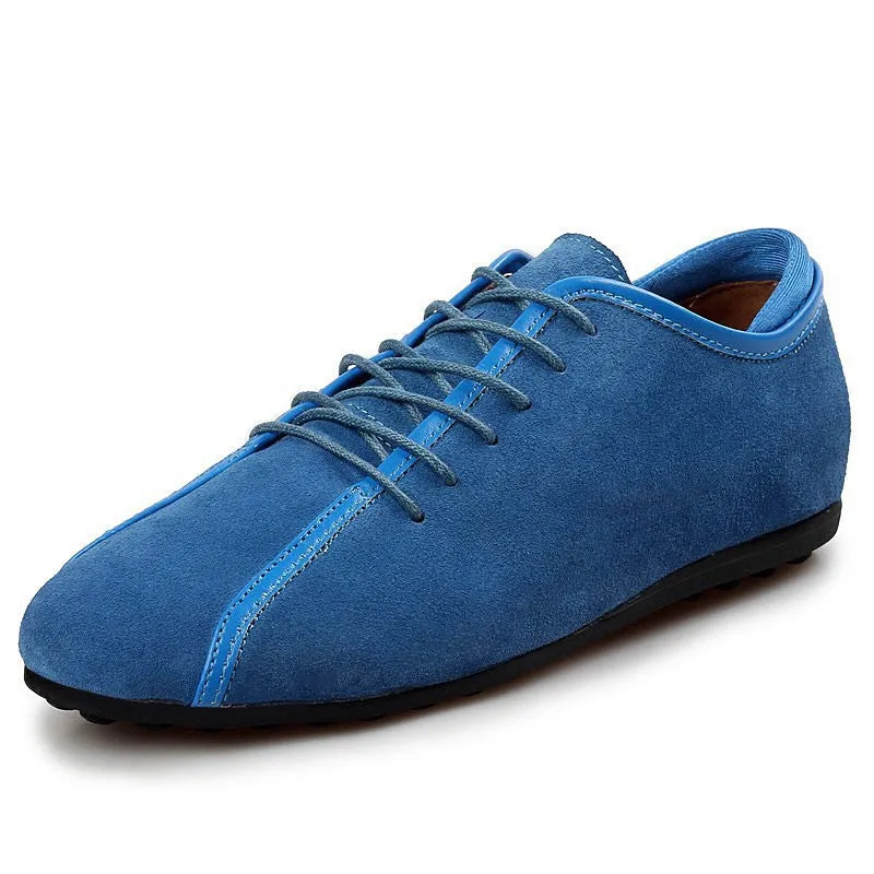 Nubuck Leather Men Shoes Spring Male Casual Shoes Fashion Leather Shoes Loafers Men's shoes Flats Loafers And Trousers