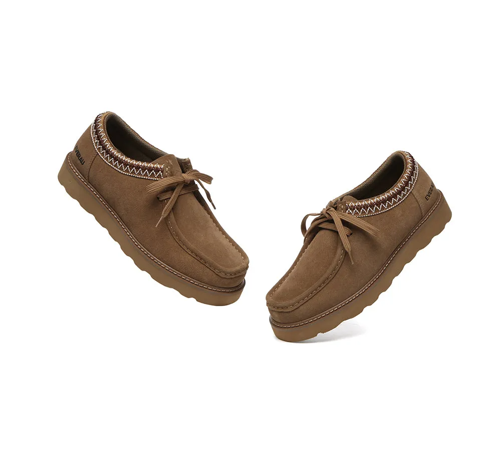 EVERAU Men Leather Lace Up Casual Shoes Madison Casual Shoes Online Shopping