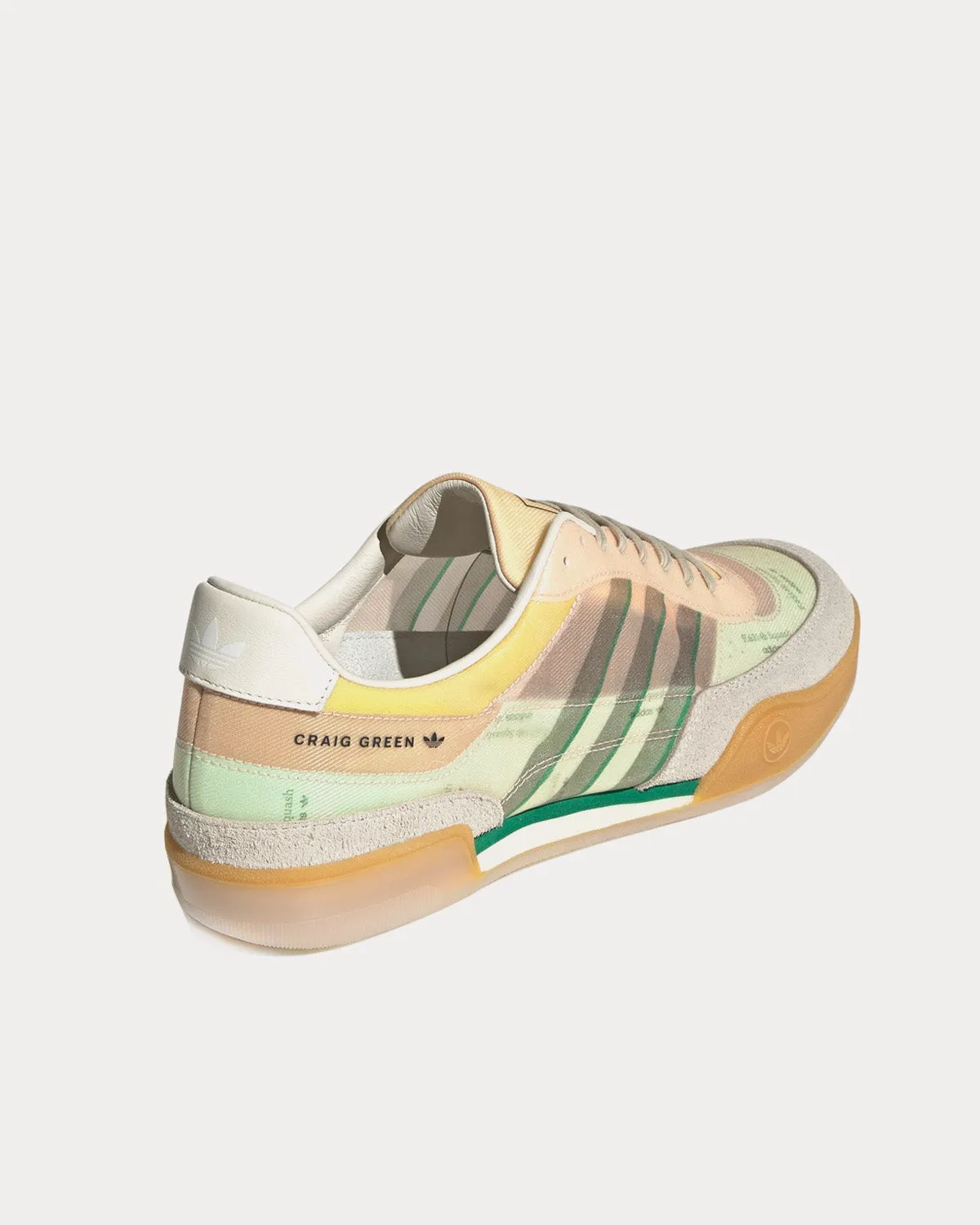 Adidas Super Shoes Squash Polta AKH Cream White / Sesame / Bold Green Low Top Sneakers