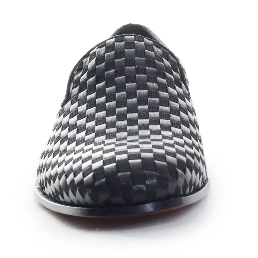 Slip On Cheetah Sneakers Caba Woven Leather Loafers