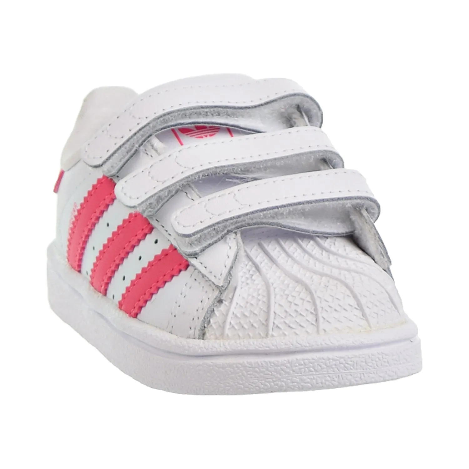 Adidas Superstar CF I Toddler Shoes Footwear White/Real Pink/Real Pink Adidas Shoes Teens