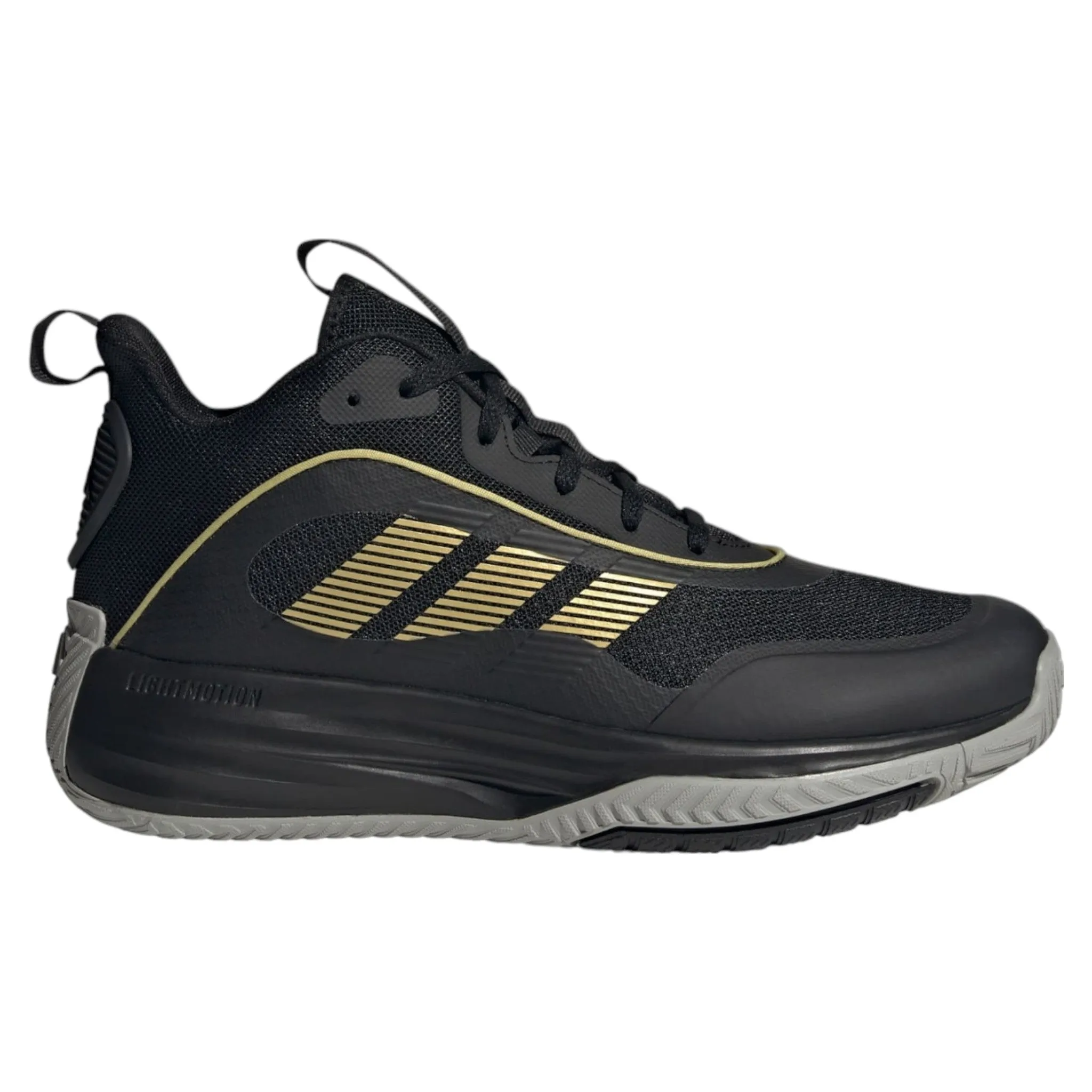 Adidas Hoops Mid Classic Shoes .ADIDAS Own The Game 3.0 Core Black / Gold Metallic - (IF4566) - OG3- R1L3