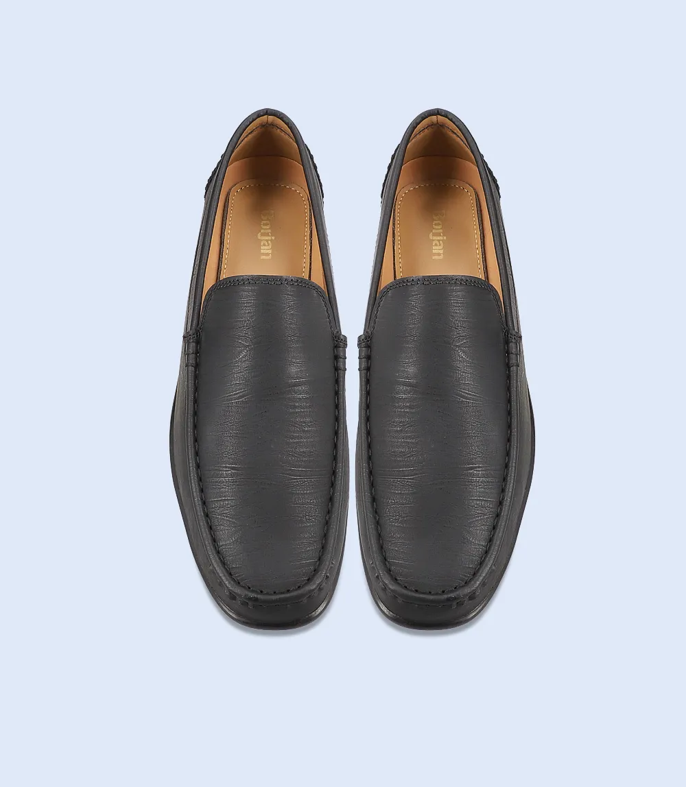 Canvas Slip On Shoe BM6710-BLACK-Men Slip On