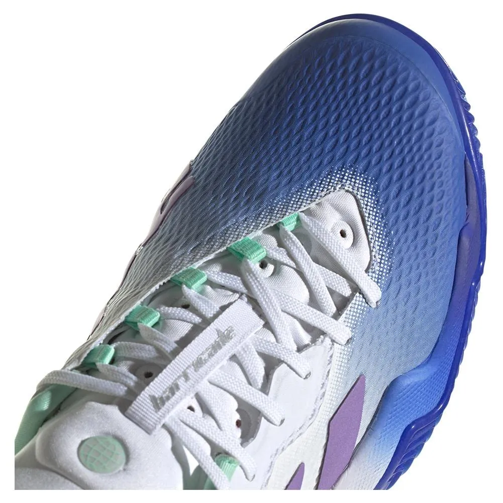 Shoes Sale Adidas adidas Women`s Barricade Clay Tennis Shoes Lucid Blue and Violet Fusion