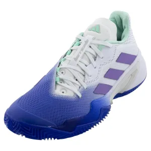 adidas Women`s Barricade Clay Tennis Shoes Lucid Blue and Violet Fusion Adidas Athletic Shoes