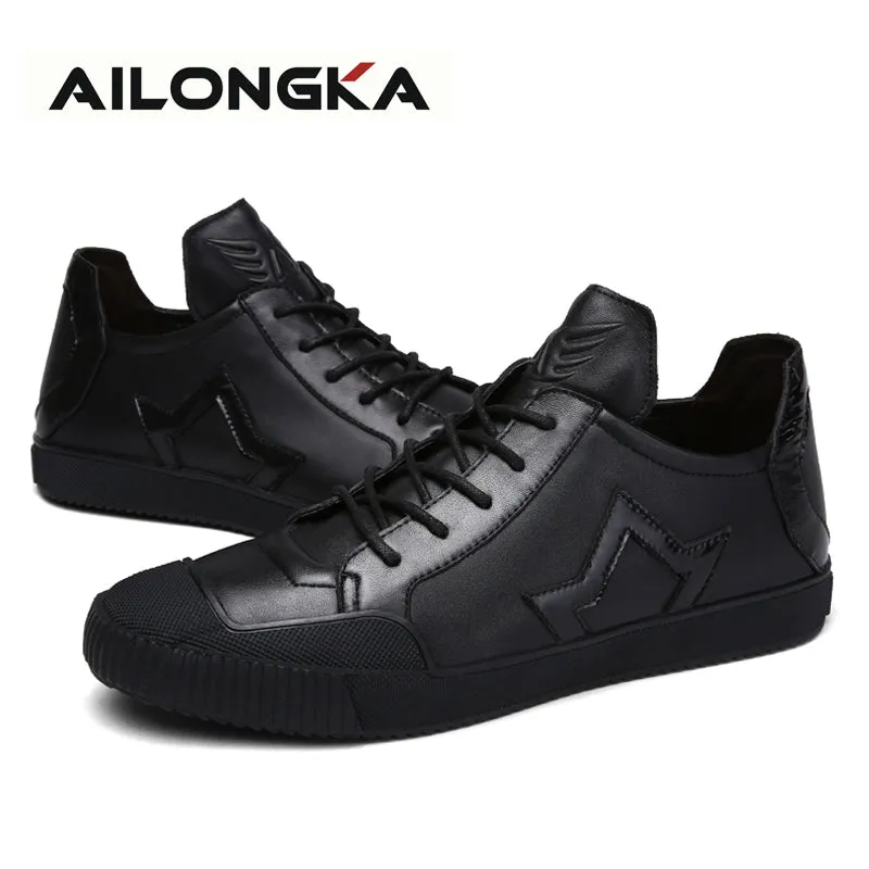 Casual Ecco Shoes Fashion British Men Flats Shoes